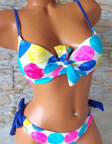 Bikini badeanzug bunt neon - badeanzug,