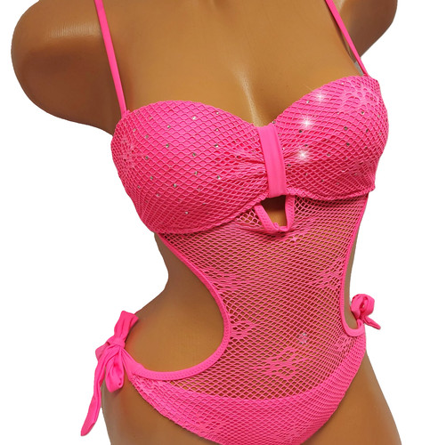 Monokini bikini badeanzug neon - monokini,
